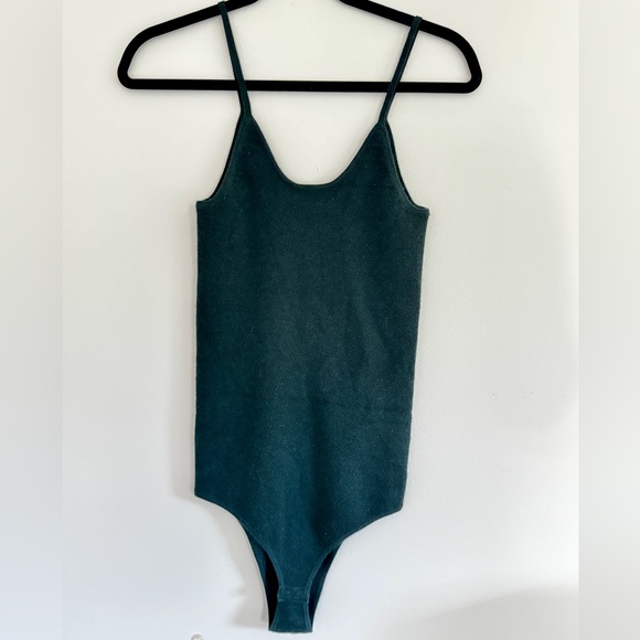 Sister Katie Anne Hathaway Forest Green Cashmere Yak Bodysuit - Picture 7 of 10
